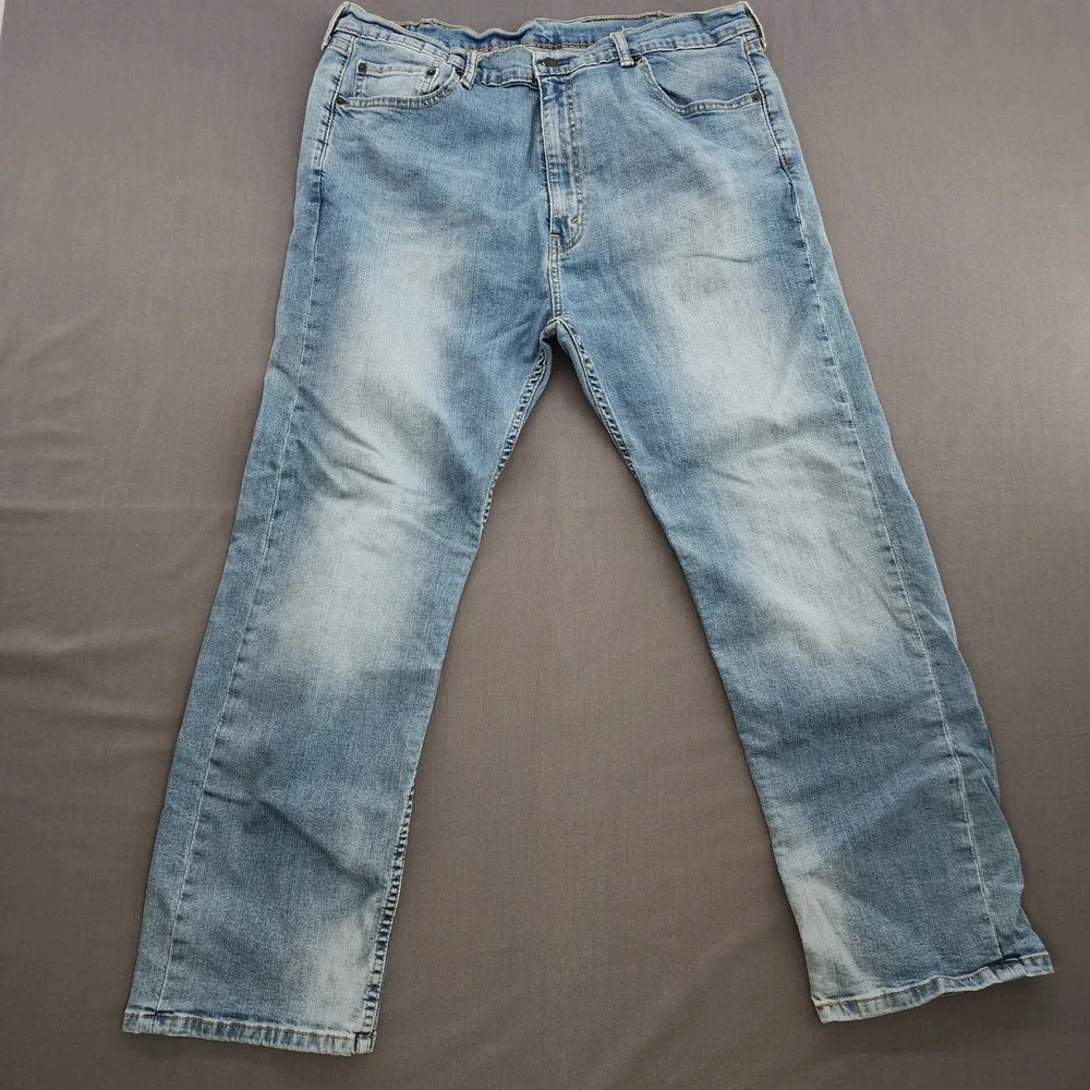 Levi's 505 Regular Fit Jeans Men's Size W40 Light Wash Denim Classic‎